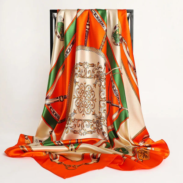 Elegant Silk Square Scarf