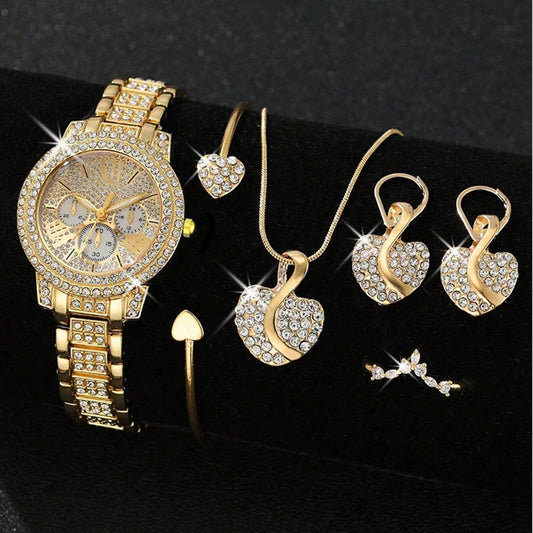 Elegant Quartz Jewelry Set