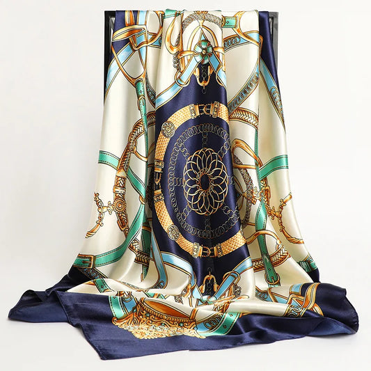 Elegant Silk Square Scarf
