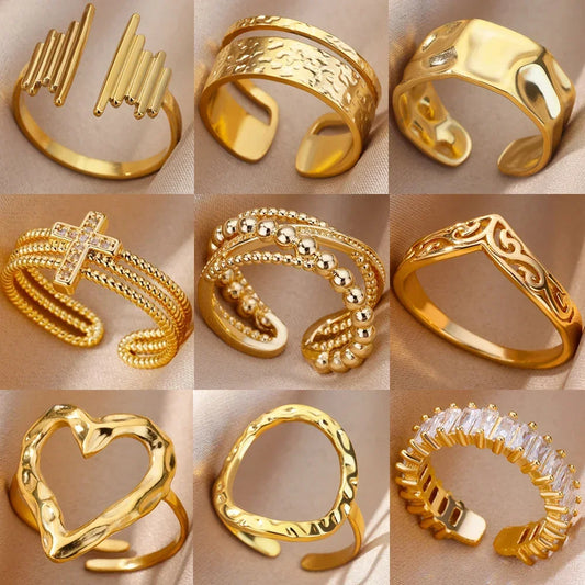 Golden Heart Wedding Ring